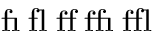Filosofia Basic Ligatures