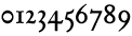 Tribute Old Style Proportional Numbers