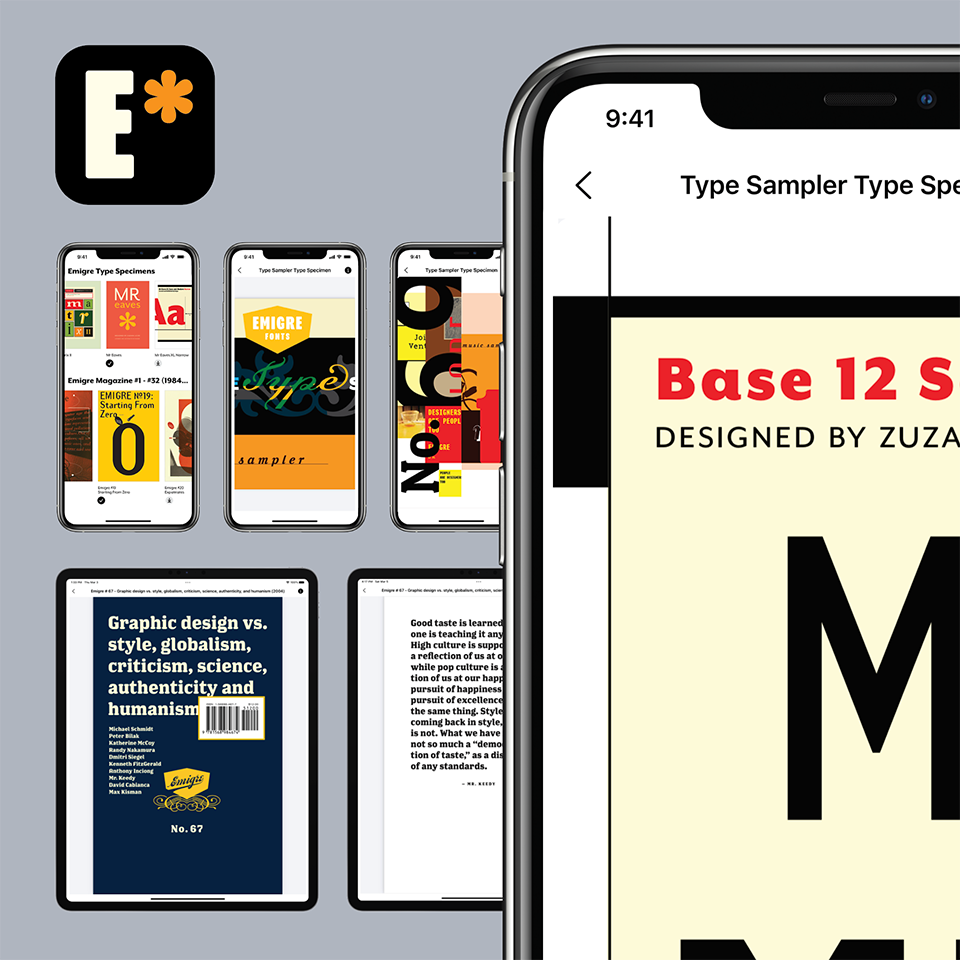 Emigre Fonts App