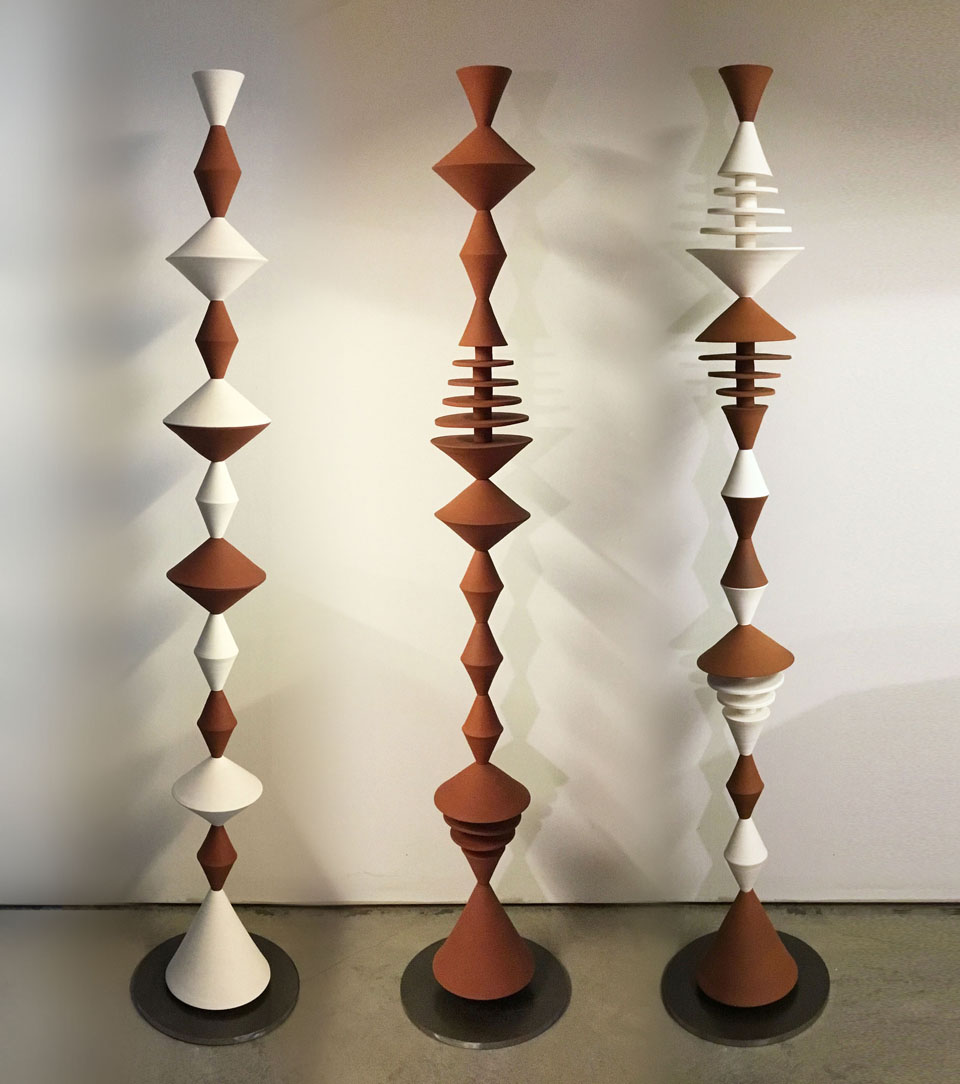 Ceramic Garden Cones by Zuzana Licko 1