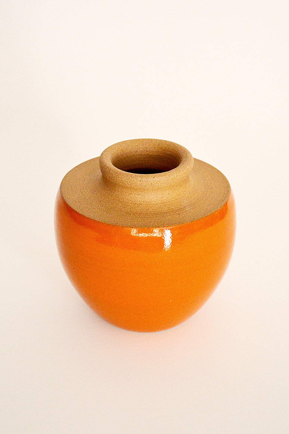 Muted Orange Ceramic Vase No. 625