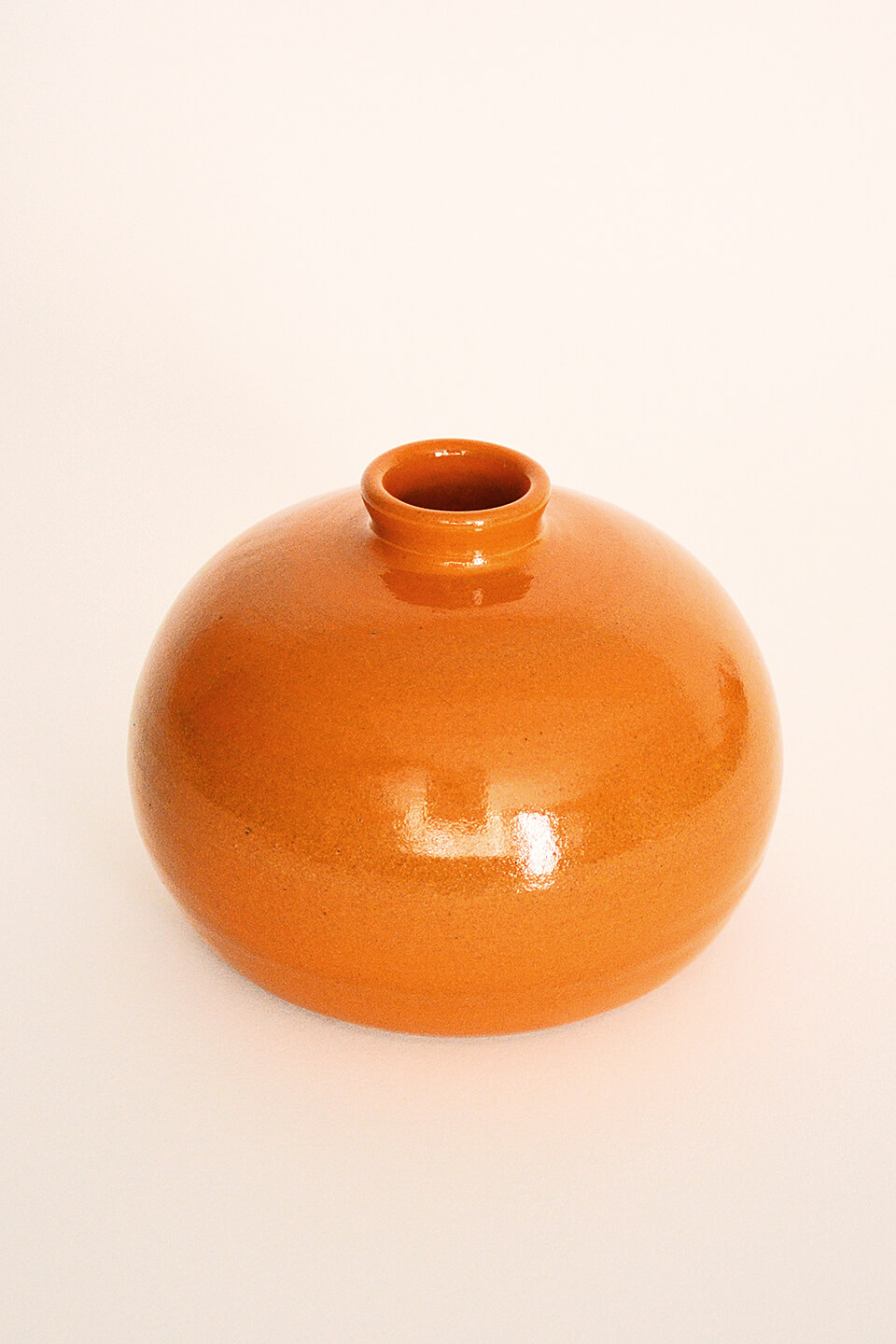 Muted Orange Ceramic Vase No. 626