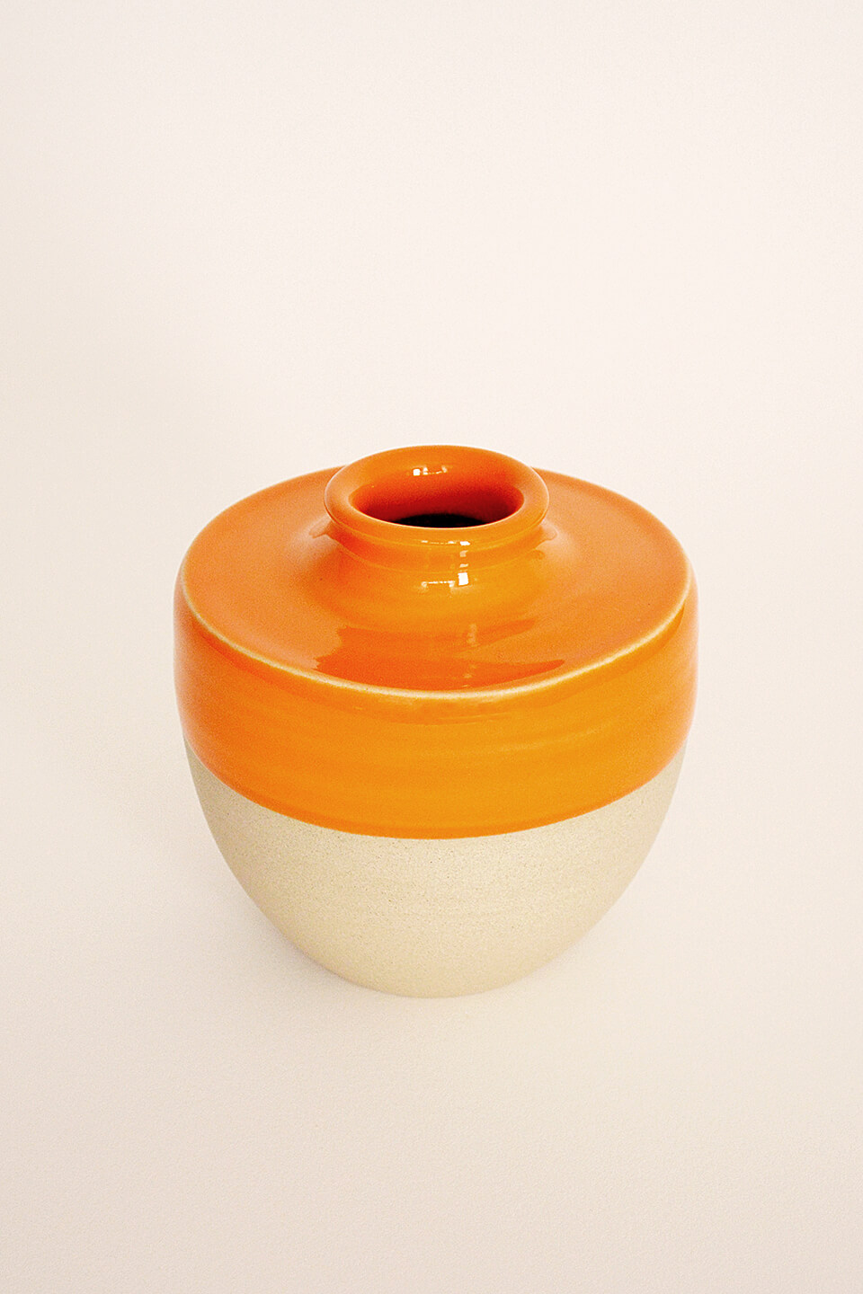 Orange Ceramic Vase No. 628