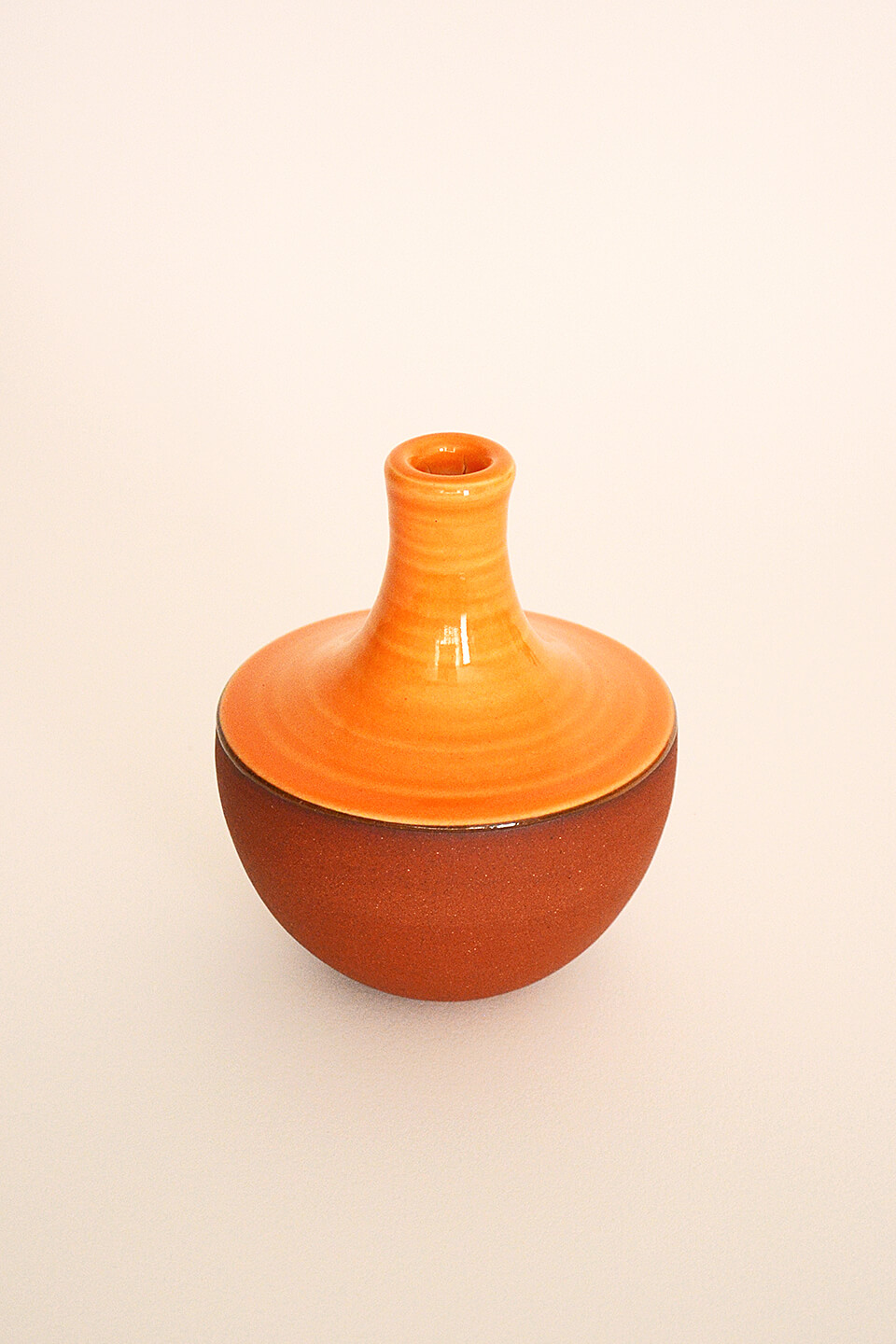 Orange Ceramic Vase No. 637