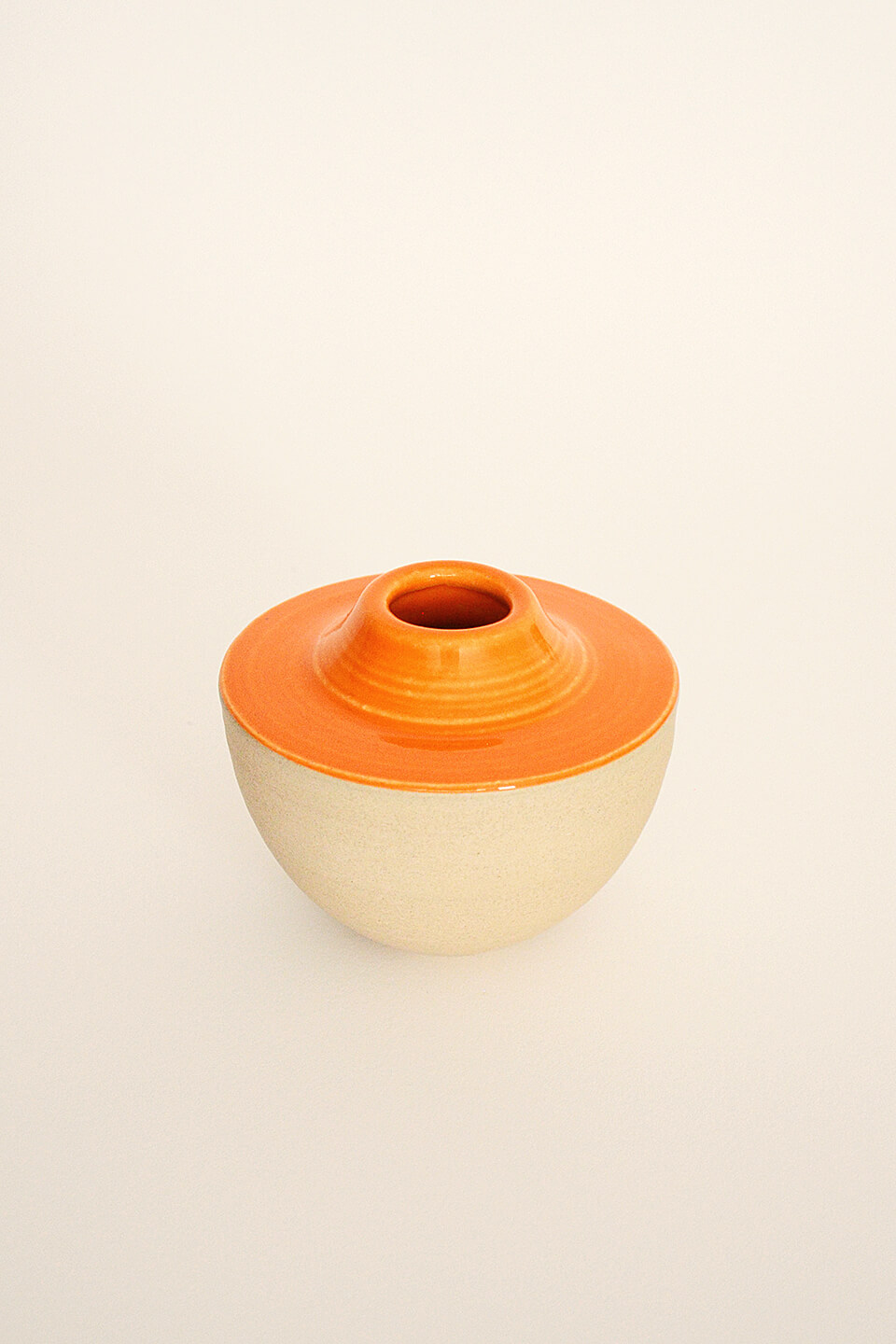 Orange Ceramic Vase No. 644