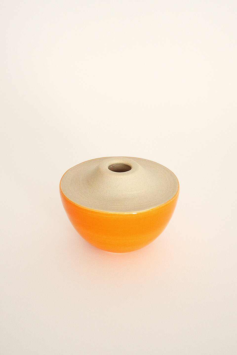 Orange Ceramic Vase No. 649