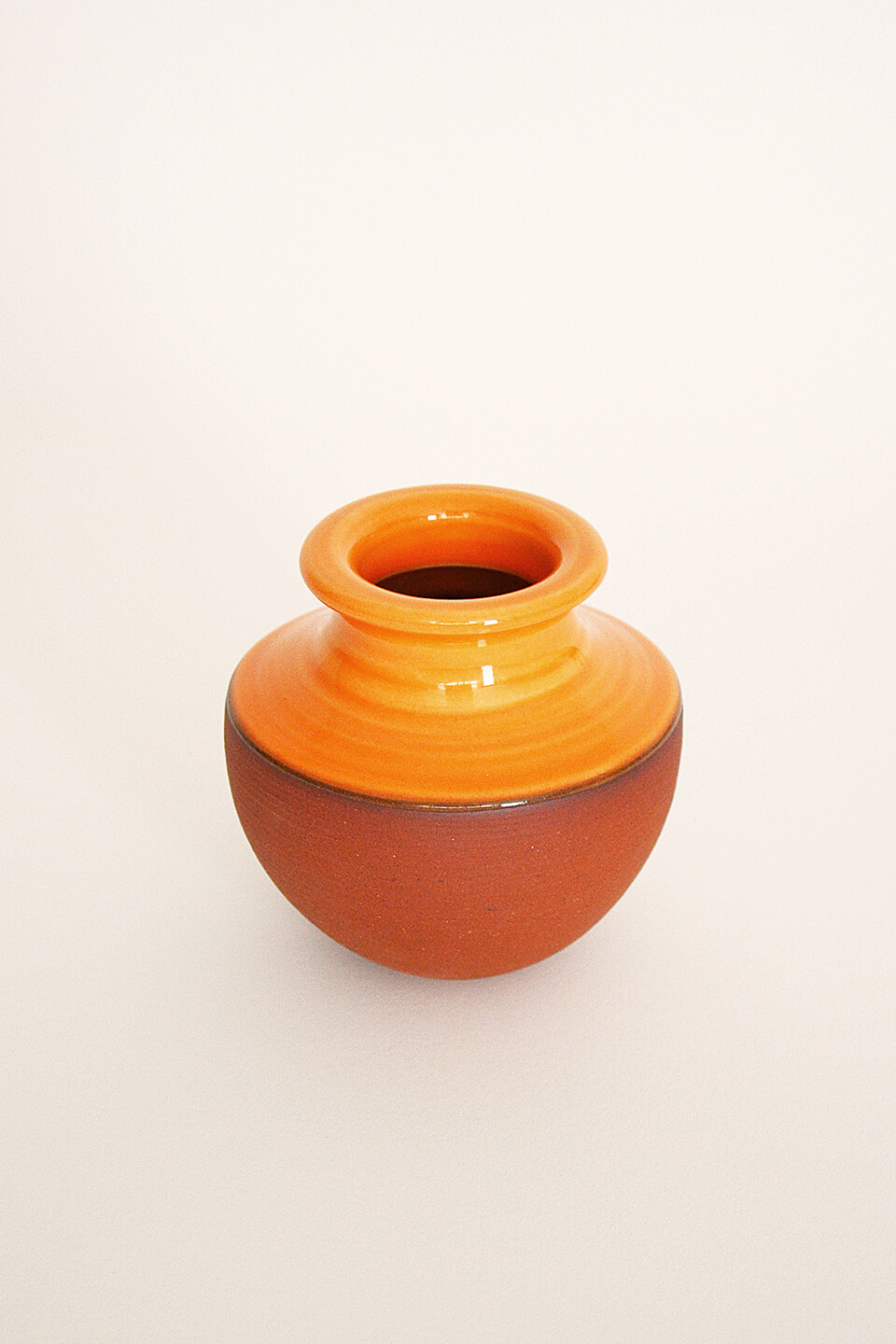 Orange Ceramic Vase No. 651