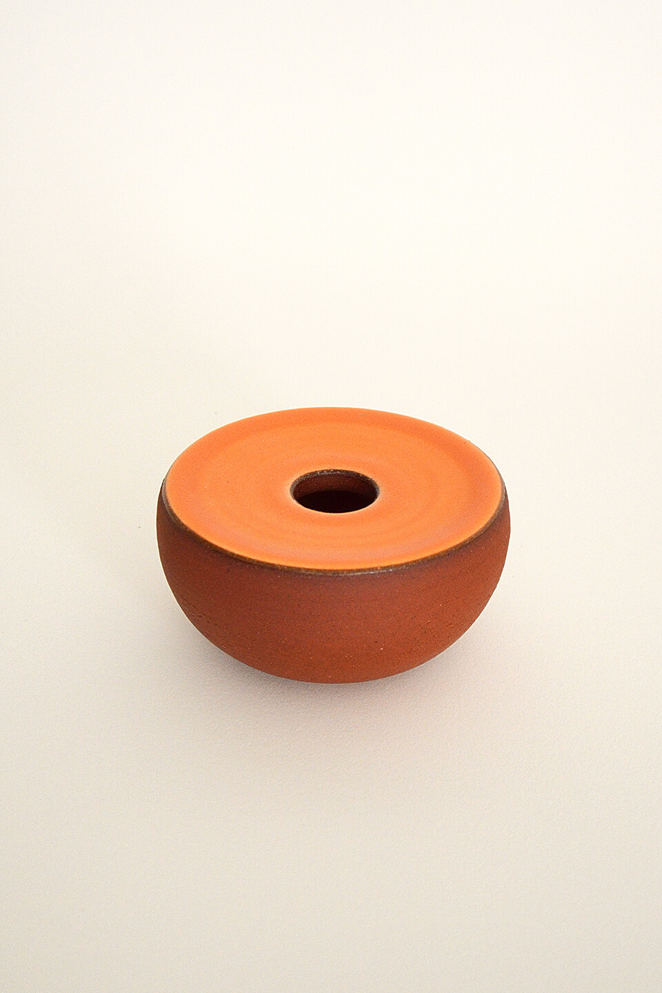 Orange Ceramic Vase No. 657