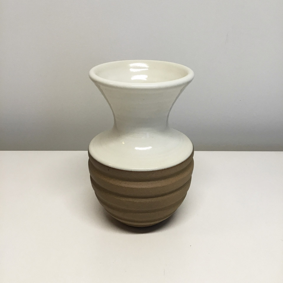 White Ceramic Vase No. 676
