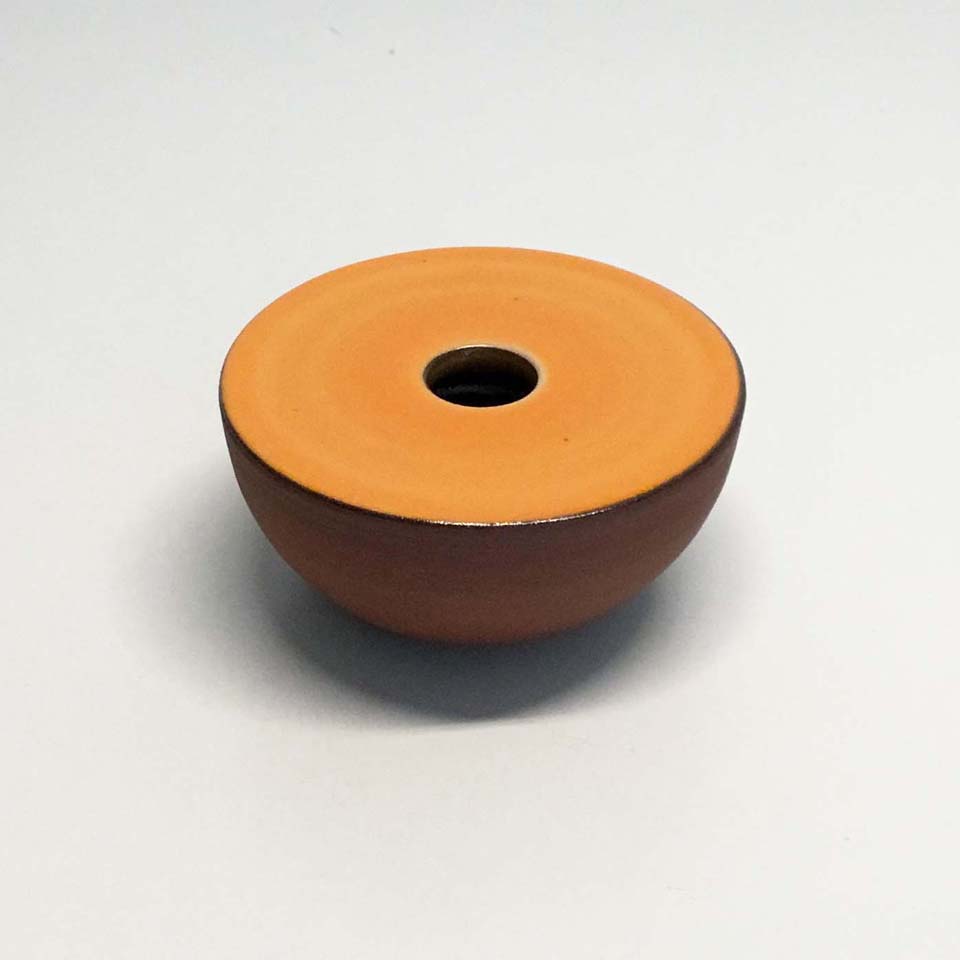 Orange Ceramic Vase No. 692