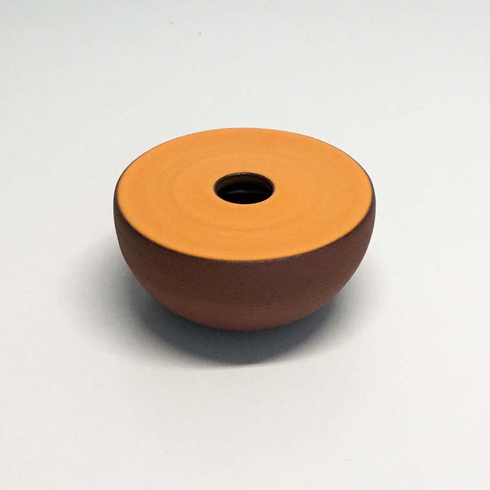 Orange Ceramic Vase No. 693