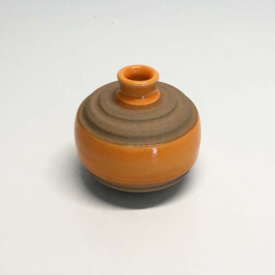 Orange Ceramic Vase No. 694