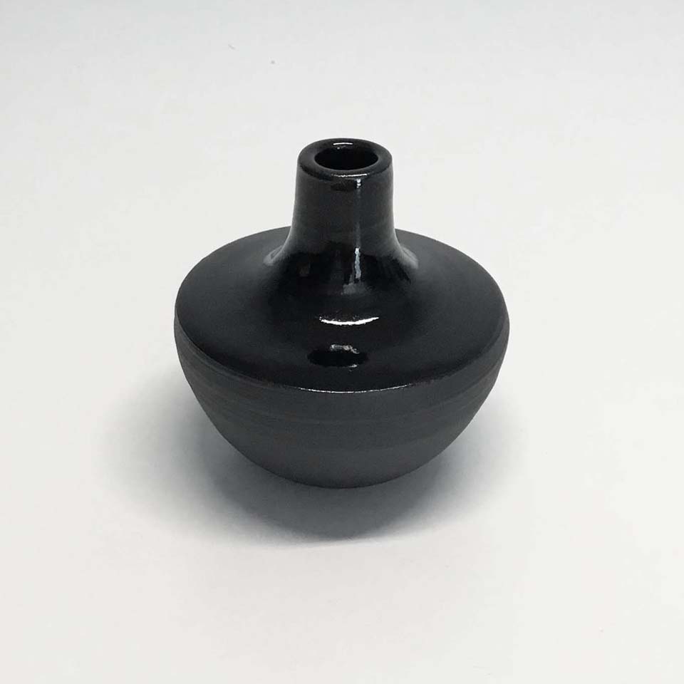 Black Ceramic Vase No. 695