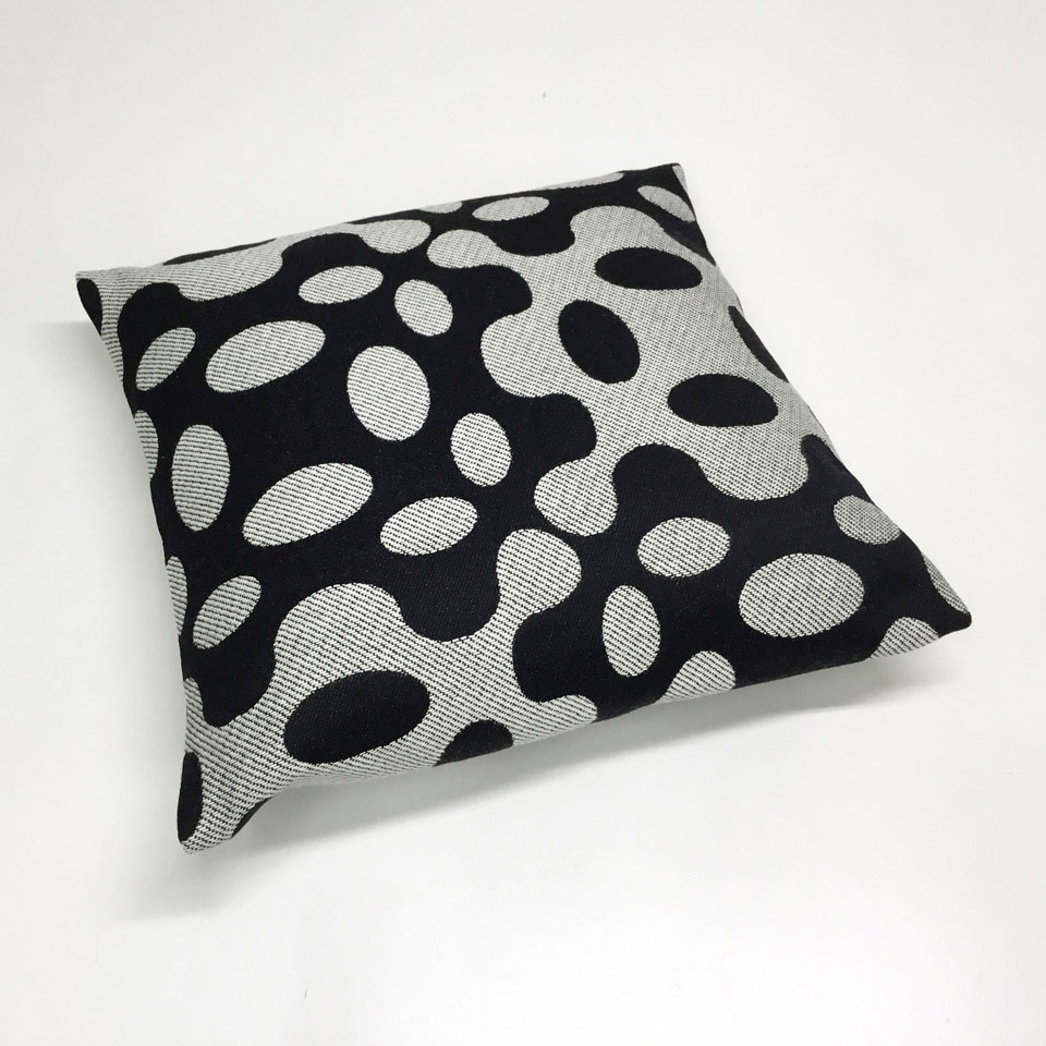 Black + Grey Woven Pillow No. 910