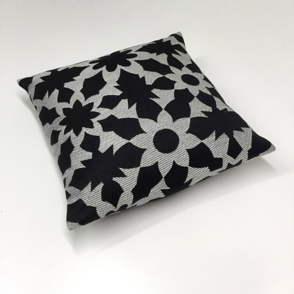 Black + Grey Woven Pillow No. 914