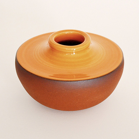 Orange Ceramic Vase No. 623