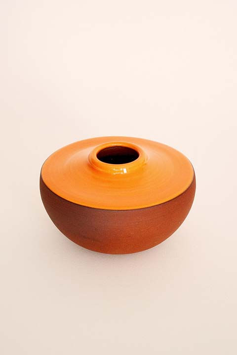 Orange Ceramic Vase No. 633