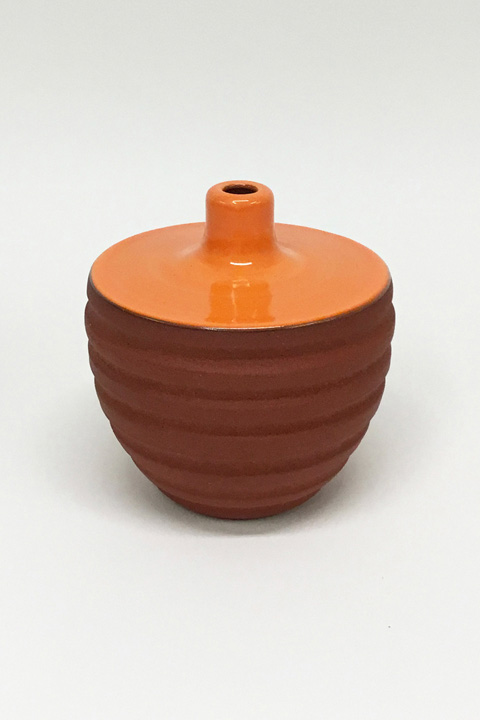 Orange Ceramic Vase No. 904
