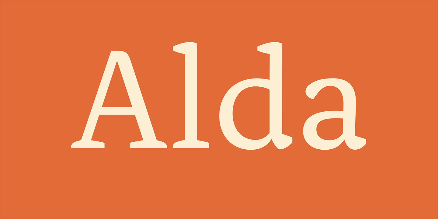 Alda Font Sample 0