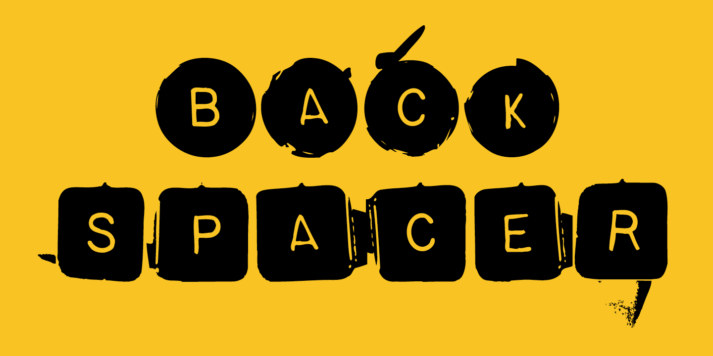Backspacer Font Sample 0