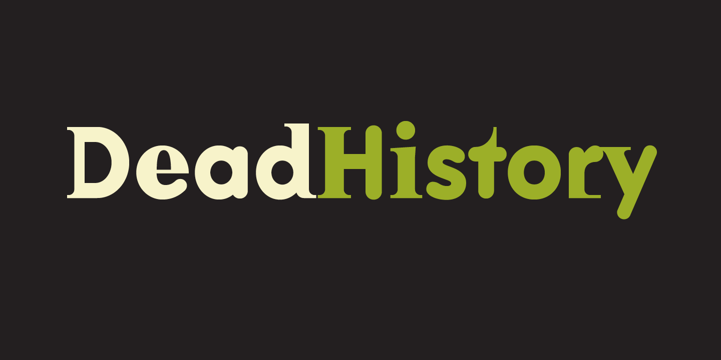 Dead History Font Sample 0