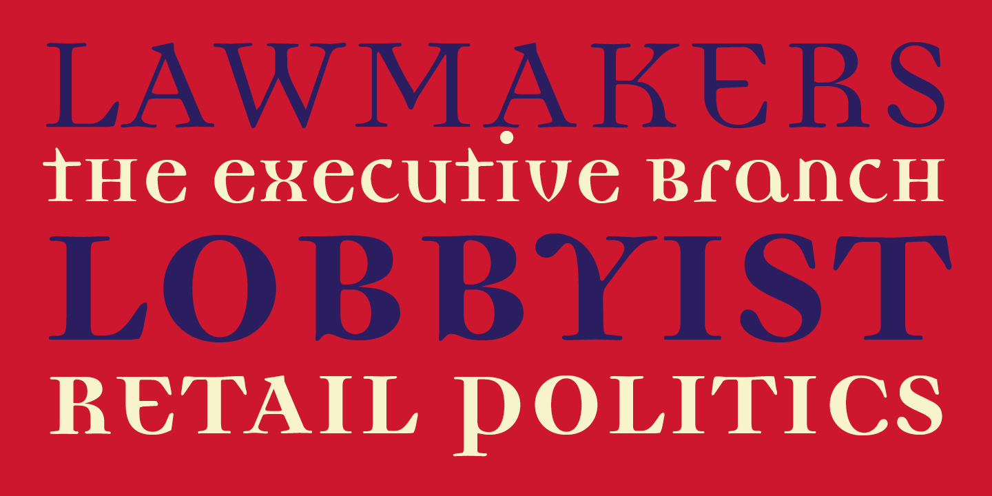 Democratica Font Sample 2