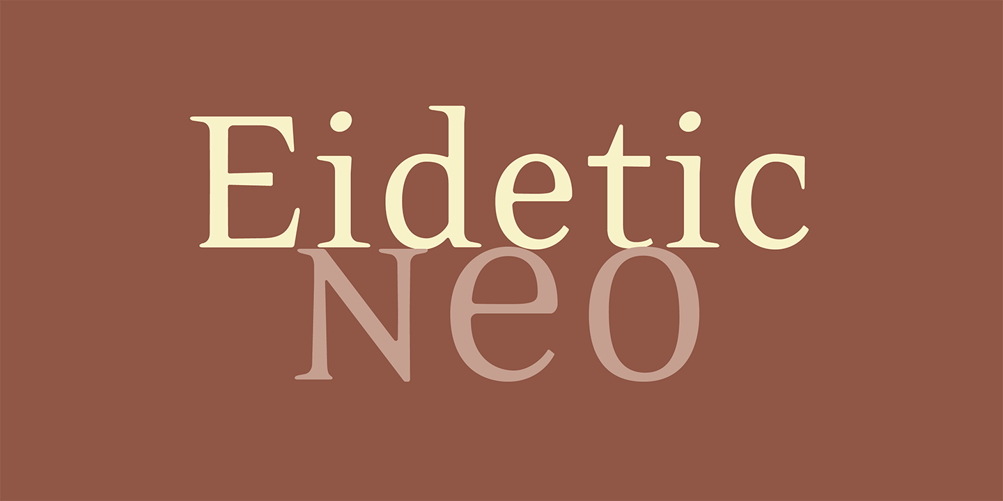 Eidetic Neo Font Sample 0
