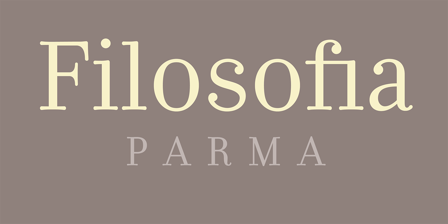 Filosofia Parma Font Sample 0