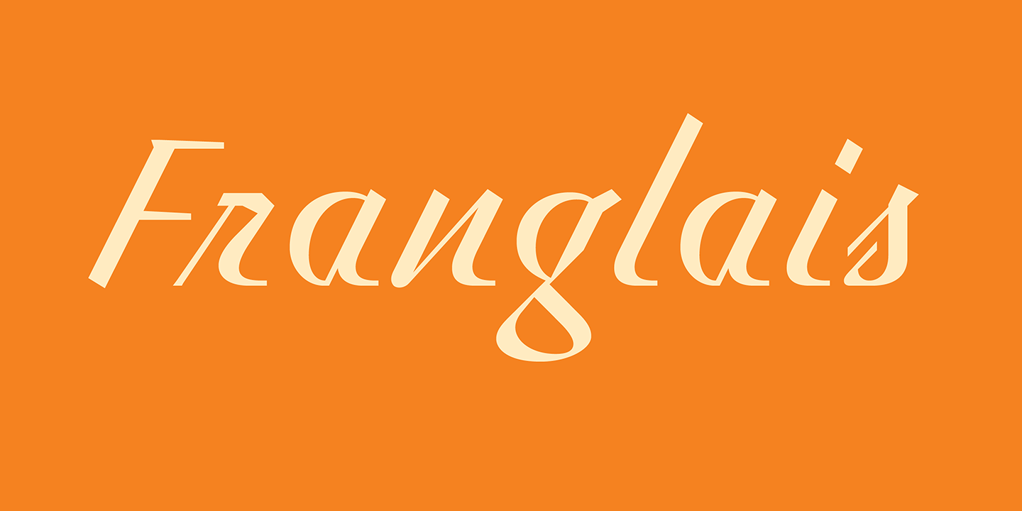 Franglais Font Sample 0