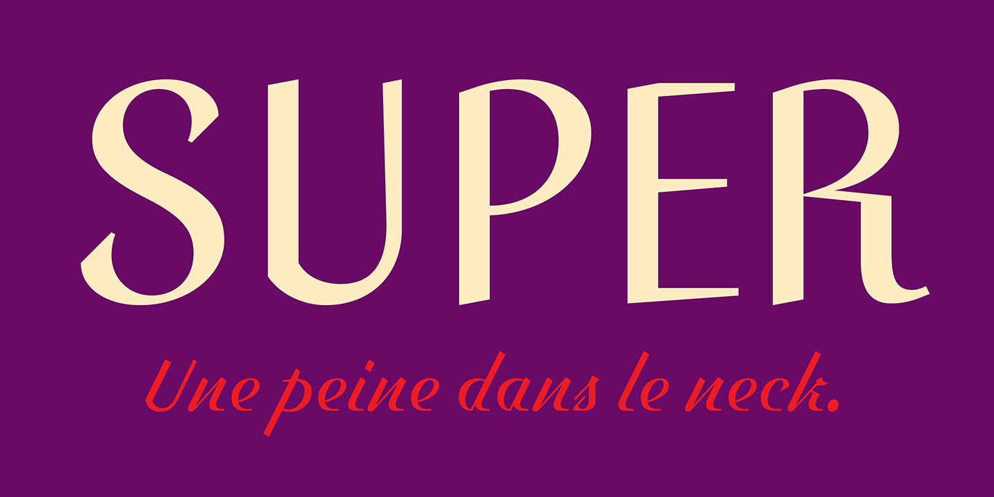 Franglais Font Sample 4