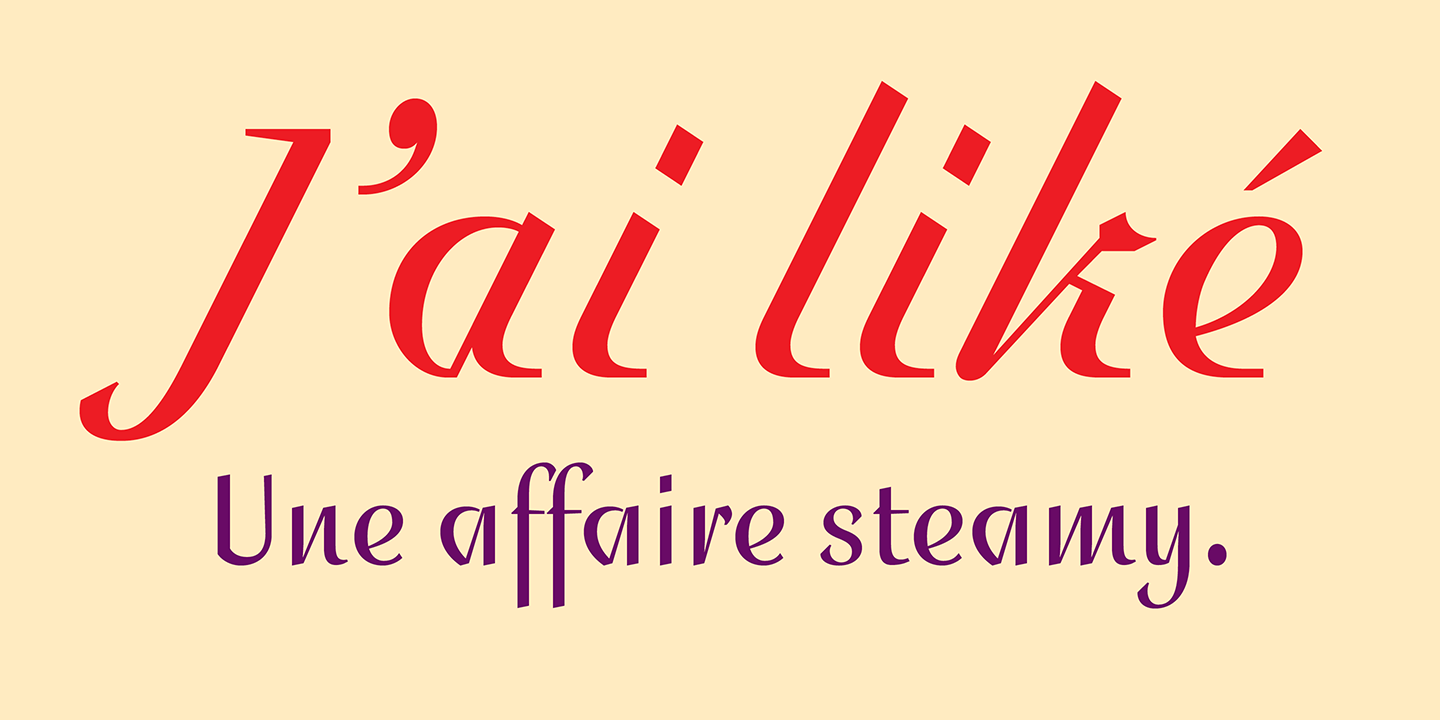 Franglais Font Sample 5