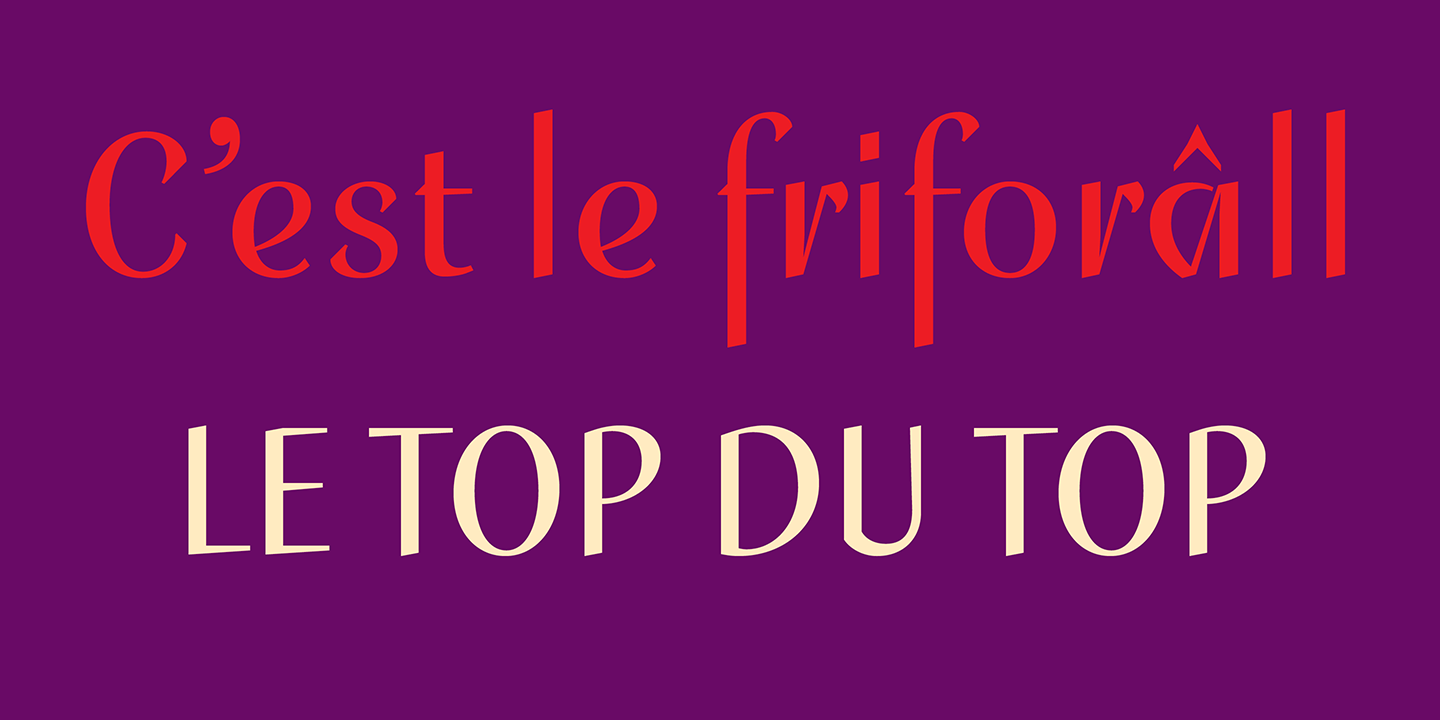 Franglais Font Sample 6