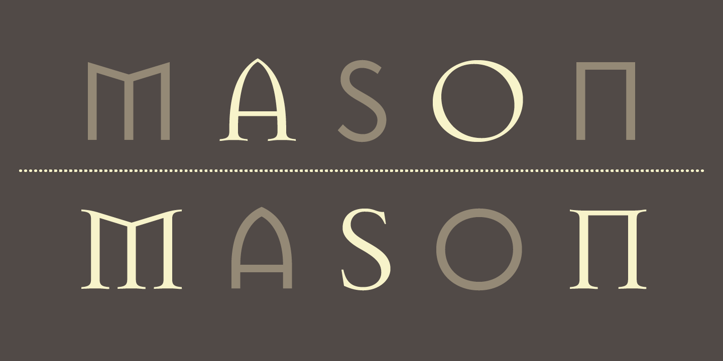 Mason Font Sample 0