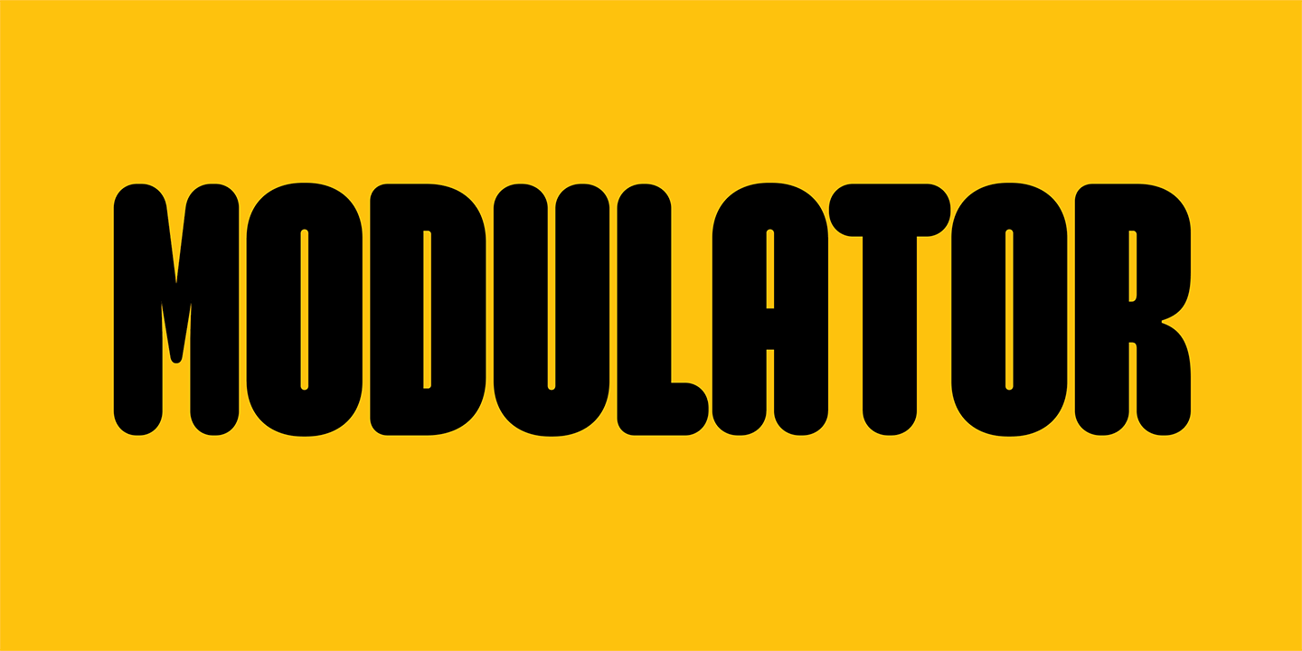 Modulator Font Sample 0
