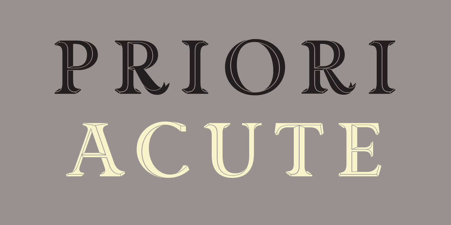 Priori Acute Font Sample 0