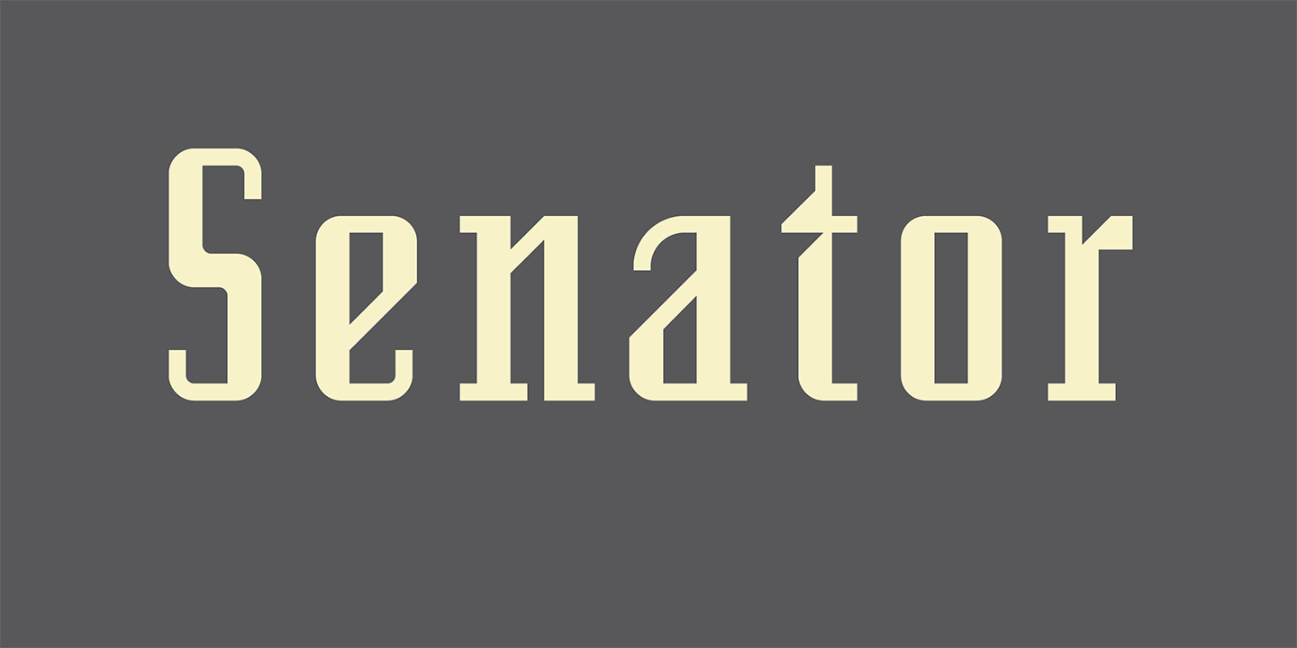 Senator Font Sample 0