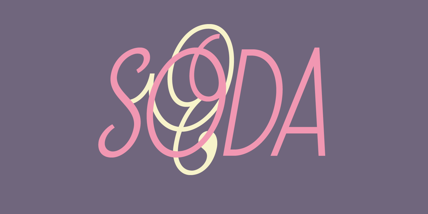 Soda Script Font Sample 0