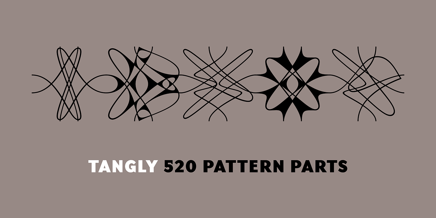 Tangly Font Sample 0