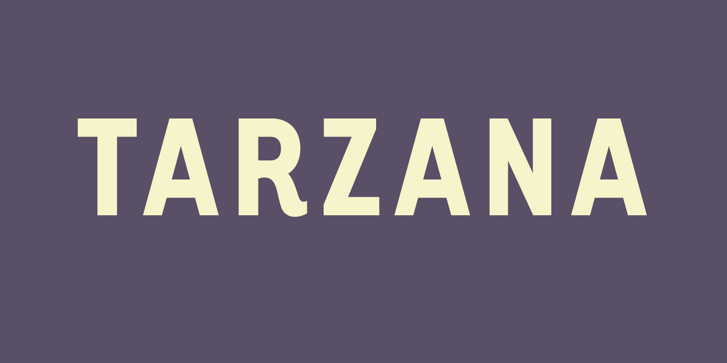 Tarzana Font Sample 0