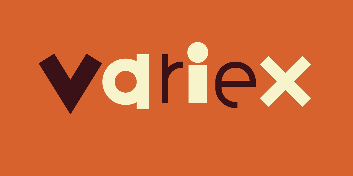 Variex Font Sample 0