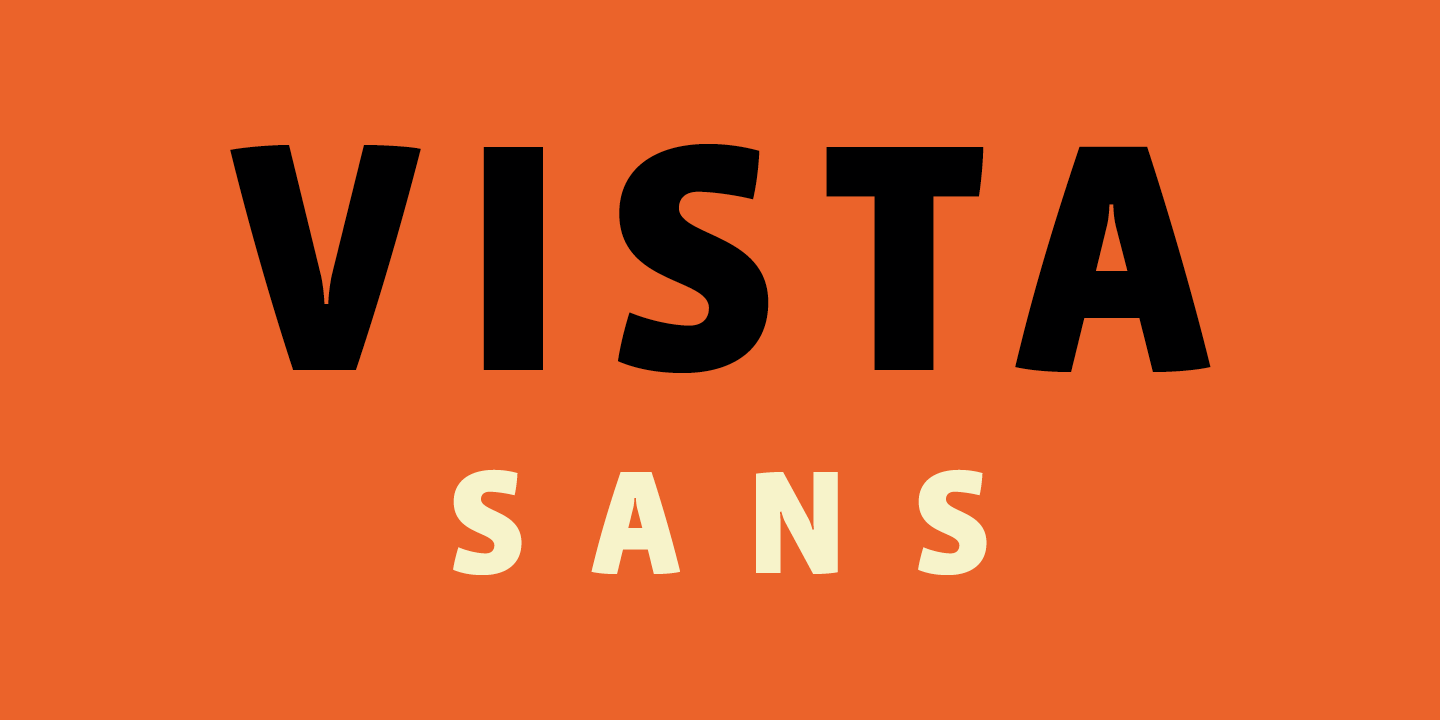 Vista Sans Font Sample 0