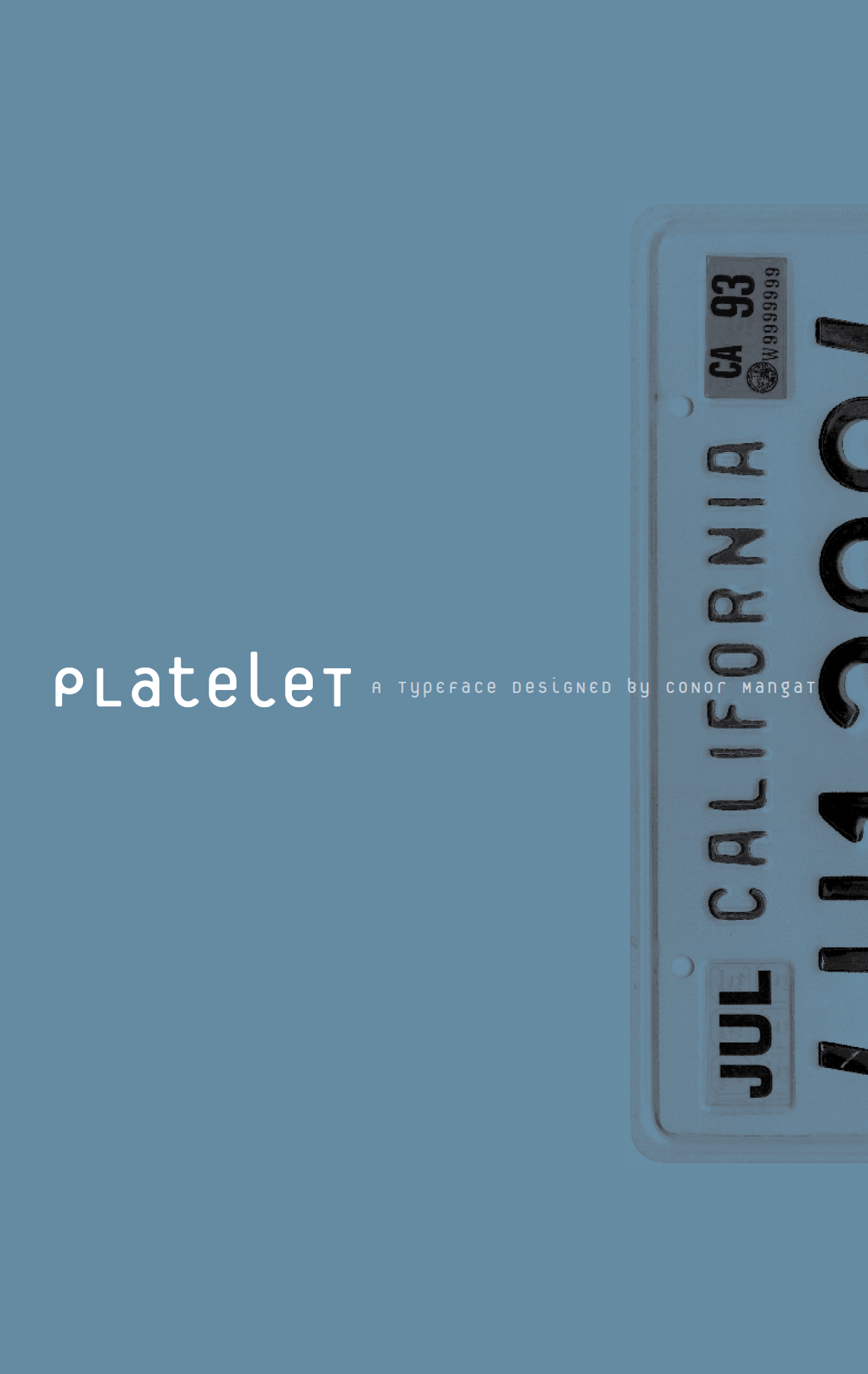 Platelet Font Specimen Catalog