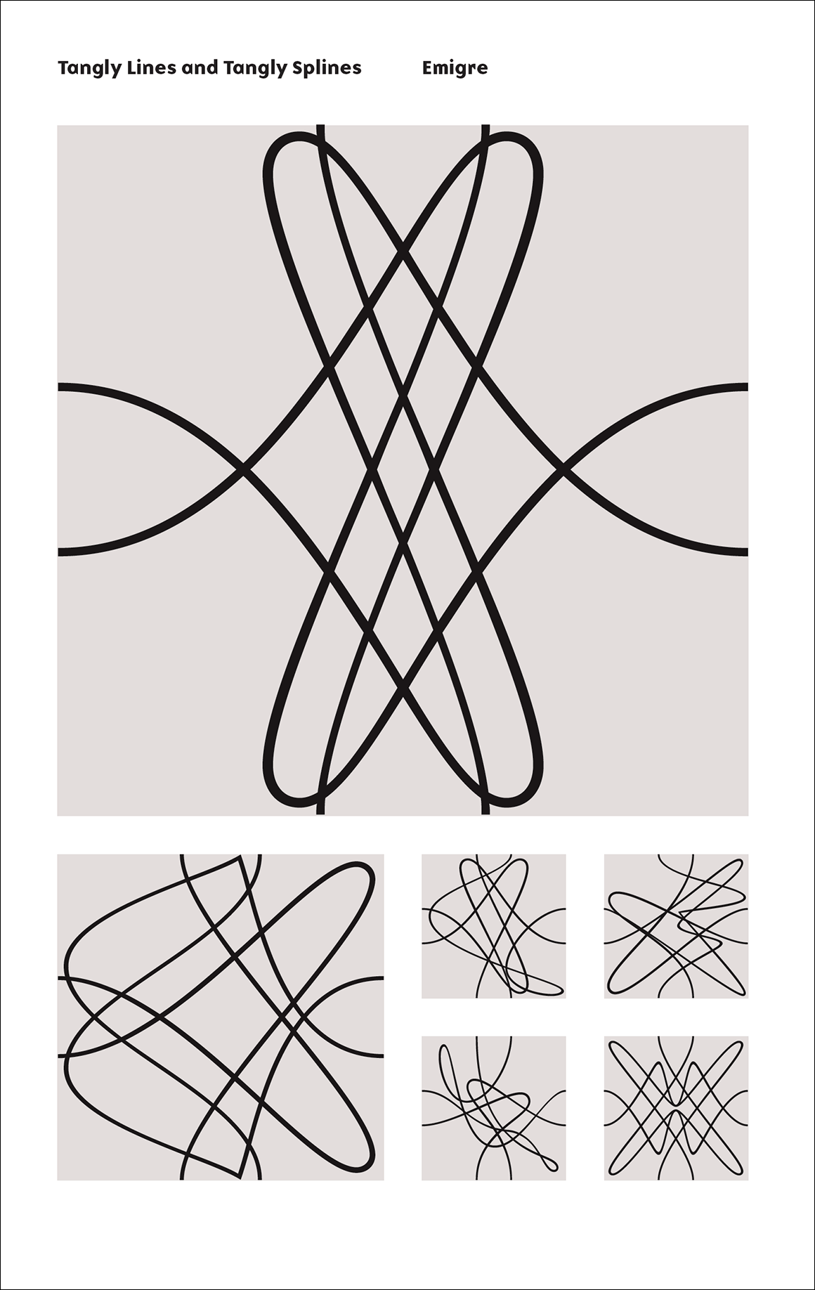 Tangly Font Specimen Catalog