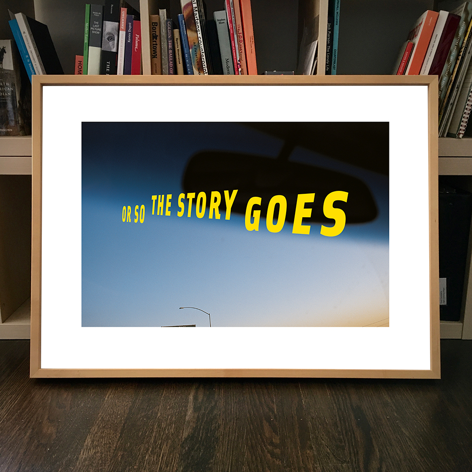 Print by Rudy VanderLans Or so the Story Goes (Digital Print) - 1